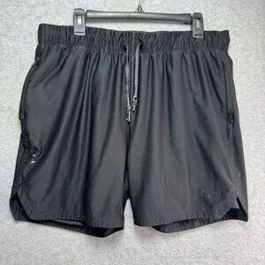 Three Nails Pro Tech 2.0 Shorts Mens XL Black Performance Lined Drawstring